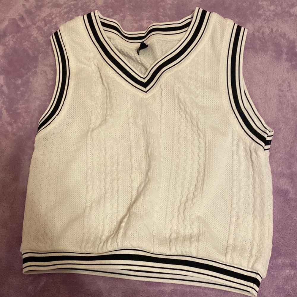 White Sweater Vest